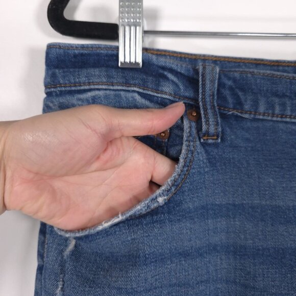 Abercrombie & Fitch Women Ankle Straight Ultra High Rise Curve Love Jeans 33/16s - Picture 9 of 15